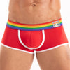 Herren-Trunk Pride Rot - Bunte Bündchen, ultraweich & stretch | TOF Paris