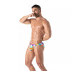 Badehose Mini Briefs Lila - Slim Fit mit markantem Print | TOF Paris