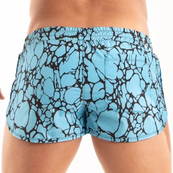Mini Badeshorts Herren Blau - Eng geschnitten, atmungsaktiv & stylish | TOF Paris