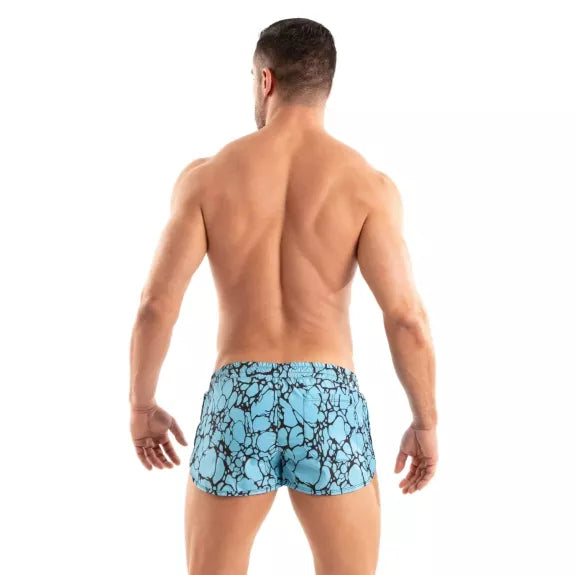 Mini Badeshorts Herren Blau - Eng geschnitten, atmungsaktiv & stylish | TOF Paris