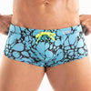 Herren Badehose Blau - Ultra-kurz, formbetont & mit Neon-Kordel | TOF Paris