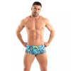 Herren Badehose Blau - Ultra-kurz, formbetont & mit Neon-Kordel | TOF Paris