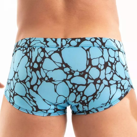 Herren Badehose Blau - Ultra-kurz, formbetont & mit Neon-Kordel | TOF Paris