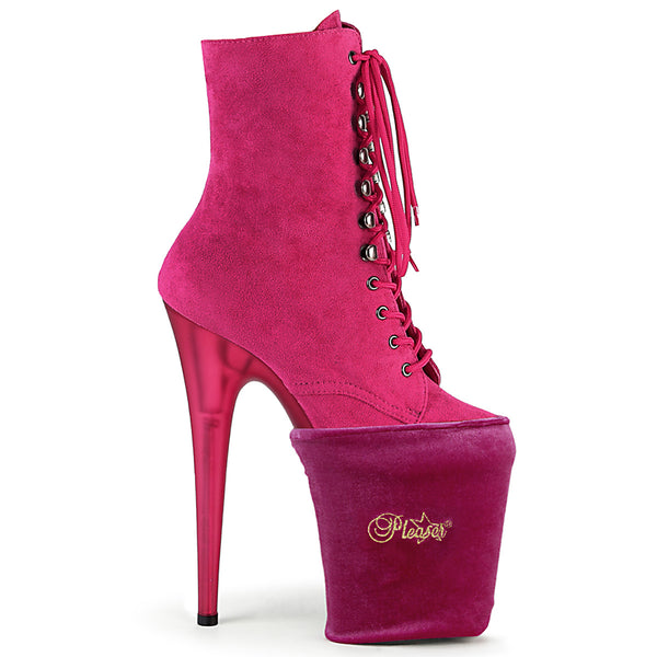 PSP Schuhschoner Pink Samt im Sockenstil (1 Paar) von Pleaser