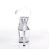 RADIANT-708 Plateau Sandaletten - Weiß/Klar | Pleaser