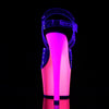RAINBOW-308UV Plateau Sandaletten Mehrfarbig UV | Pleaser
