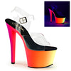 RAINBOW-308UV Plateau Sandaletten Mehrfarbig UV | Pleaser