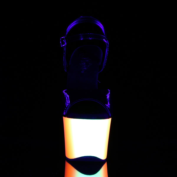 RAINBOW-309UV Plateau Sandaletten Mehrfarbig UV | Pleaser