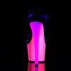 RAINBOW-309UV Plateau Sandaletten Mehrfarbig UV | Pleaser
