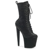 RAZZLE-1040WR Plateau Stiefeletten - Schwarz Matt Krokodilmuster | Pleaser