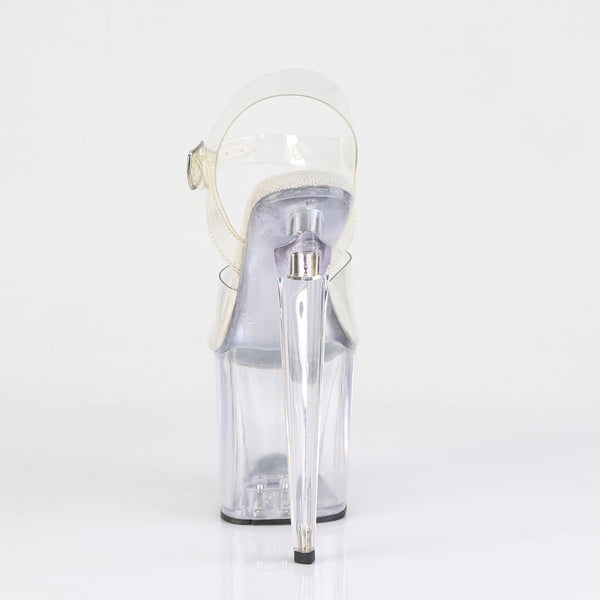 RAZZLE-808 Plateau Sandaleten Transparent von Pleaser – Ansicht 4
