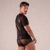 Rebel T-Shirt Schwarz von Absolu Male – Ansicht 3