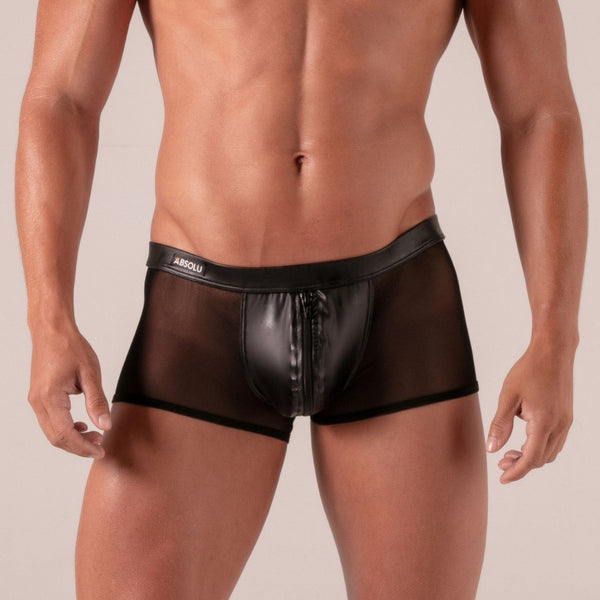 Rebel Retropants mit Reißverschluss Schwarz von Absolu Male