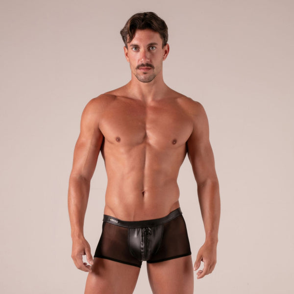 Rebel Retropants mit Reißverschluss Schwarz von Absolu Male – Ansicht 6