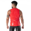 Rotes Latex Second Skin-Tank-Top von TOF Paris – Ansicht 2