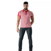 Rotes Sailor Stripe-Poloshirt von TOF Paris