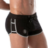 Shorts Retro Fit mit Push-Up & atmungsaktivem Stretchstoff, Schwarz | TOF Paris