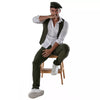 Reversible beret - White and khaki – Ansicht 21