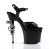 REVOLVER-709 Plateau Sandaletten Schwarz Lack | Pleaser