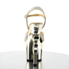 REVOLVER-709G Plateau Sandaletten Gold Glitzer | Pleaser
