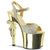 REVOLVER-709G Plateau Sandaletten Gold Glitzer | Pleaser