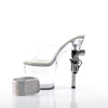 REVOLVER-712 Plateau Pantoletten Schwarz | Pleaser