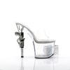 REVOLVER-712 Plateau Pantoletten Schwarz | Pleaser