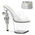 REVOLVER-712 Plateau Pantoletten Schwarz | Pleaser