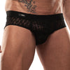 Slips Herren Schwarz - Slim Fit mit elastischer Spitzenkante | TOF Paris