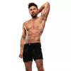Shorts Mid-Thigh - Slim Fit, Stretch-Spitze, Tiefe Taschen, Schwarz | TOF Paris