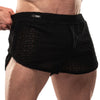 Mini Shorts Low Waist Schwarz - High-Cut & Ton-in-Ton Saum | TOF Paris