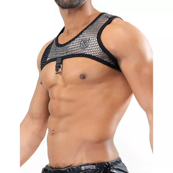 Silbernes Roman-Harness von TOF Paris – Ansicht 4