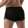 Laufshorts mit UV-Schutz und antibakteriellem Mikrofasermaterial, Schwarz | TOF Paris