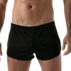 Laufshorts mit UV-Schutz und antibakteriellem Mikrofasermaterial, Schwarz | TOF Paris