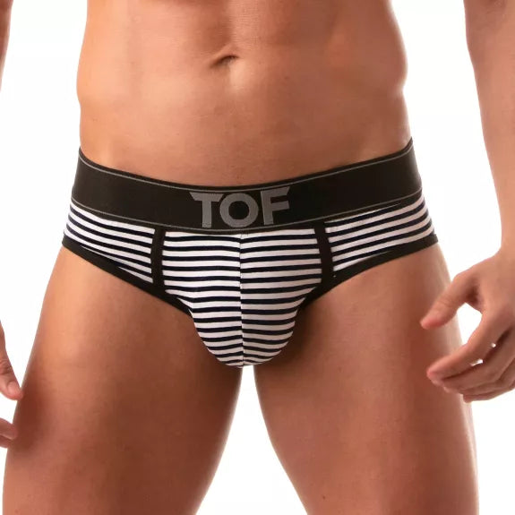 Herren Slip Sailor, Schwarz - Moderner Komfort mit maritimem Design | TOF Paris