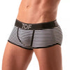 Boxershorts Sailor Stripe - Soft, tailliert mit XXL-Beutel, Schwarz | TOF Paris
