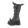 SCENE-157 Plateau Stiefel Schwarz Matt von DemoniaCult – Ansicht 3