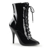 SEDUCE-1020 Stiefeletten Lack Schwarz | Pleaser