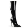 SEDUCE-2000 Stiefel Schwarz Lack | Pleaser