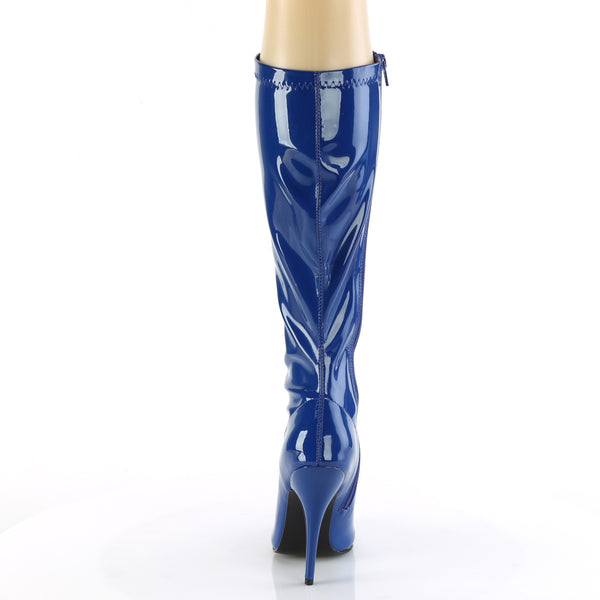SEDUCE-2000 - Stiefel - Blau Lack von Pleaser – Ansicht 4