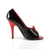 SEDUCE-216 Pumps Lack Schwarz/Rot | Pleaser