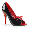 SEDUCE-216 Pumps Lack Schwarz/Rot | Pleaser