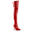 SEDUCE-3000 Overknee Stiefel Lack Schwarz | Pleaser