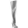 SEDUCE-3000WC Wide Calf/Weitere Wade - Overknee-Stiefel - Silber | Pleaser