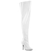 SEDUCE-3000WC Wide Calf/Weitere Wade - Overknee Stiefel - Weiß Lack | Pleaser