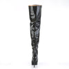 SEDUCE-3010 Overknee Stiefel Schwarz Matt | Pleaser