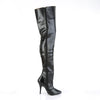 SEDUCE-3010 Overknee Stiefel Schwarz Matt | Pleaser