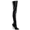 SEDUCE-3010 Overknee Stiefel Lack Schwarz | Pleaser
