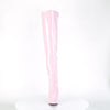 SEDUCE-3010 Overknee Stiefel - Lack Baby Pink | Pleaser