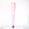 SEDUCE-3010 Overknee Stiefel - Lack Baby Pink | Pleaser
